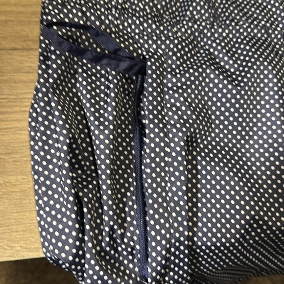 Susan Graver jacket plus size 1X windbreaker Blue White polka dot‎ lightweight - Picture 14 of 15